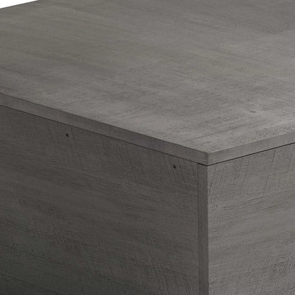 Gray Ladder Shaped Coffee Table – Modern Coffee Table with Storage