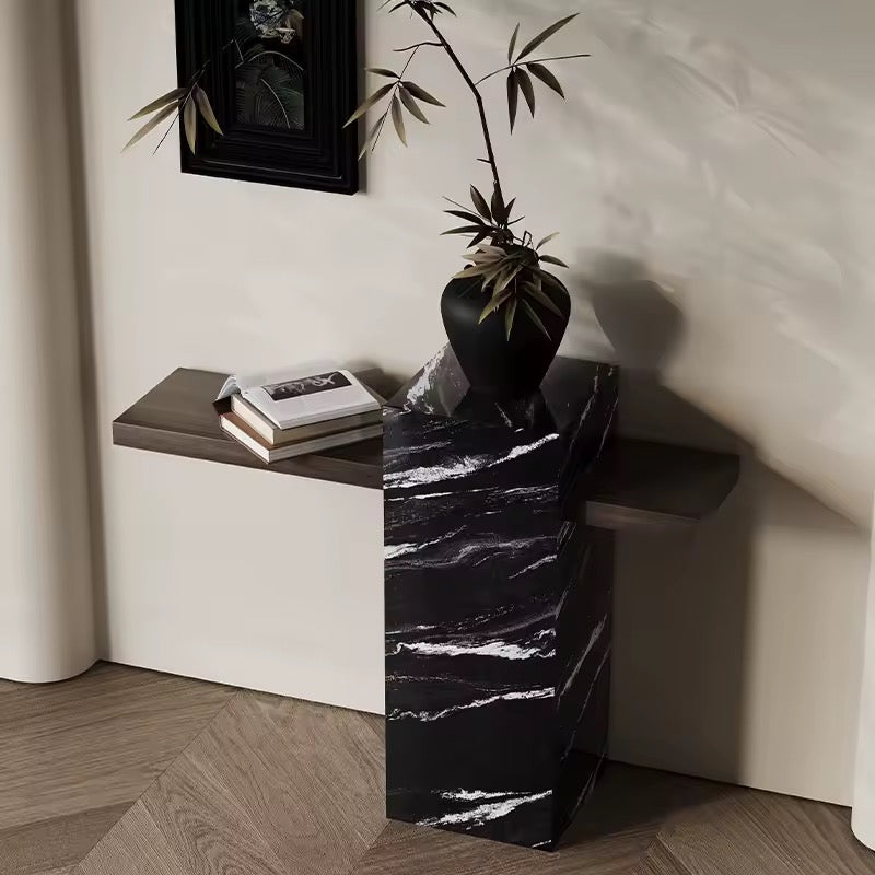 Modern Rock Slab Entryway or Hallway Slim Table