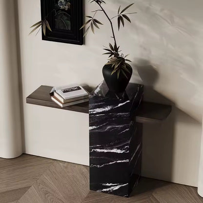 Modern Rock Slab Entryway or Hallway Slim Table