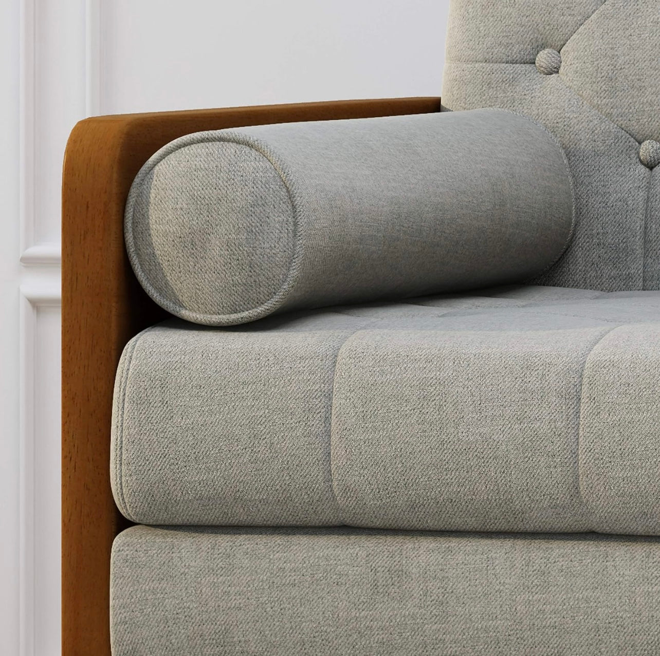 Modern Beige Upholstered Club Chair
