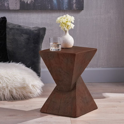 Modern Accent Table, Contemporary White Tea Table for Living Room