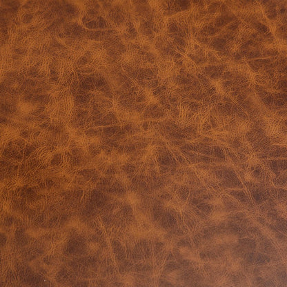 Set of 2 Swivel Counter Stools - 26" Brown Leather Counter Stools