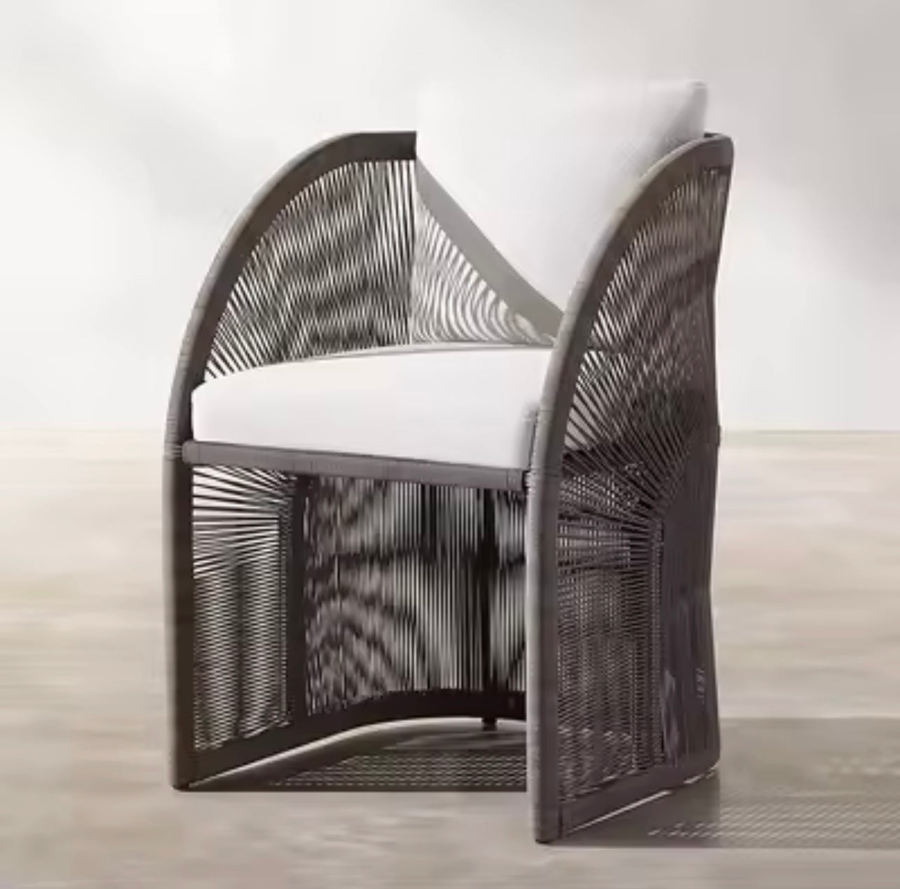 Rattan Outdoor Sofa Set, Aluminum Frame & Quick-Dry Cushions