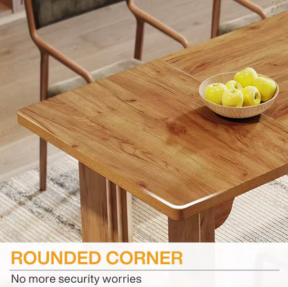 70.9” Large White Rectangular Dining Table for 6–8