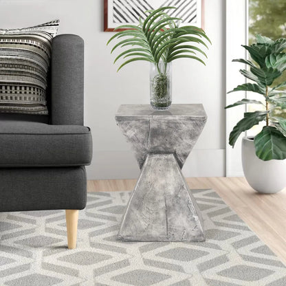 Modern Small Side Table, Concrete Side Table for Living Room