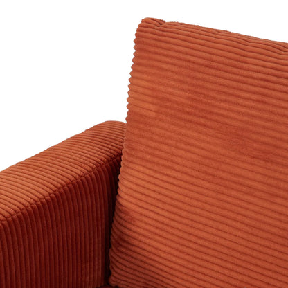 Contemporary Sofa - Black Loveseat Small Sofa Linen Couch