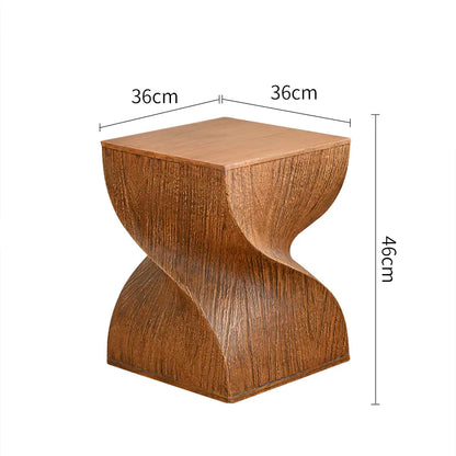 Modern Accent Table, Contemporary White Tea Table for Living Room