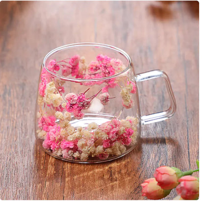 Double Layer Borosilicate Glass Coffee Cup, Heat Resistant Mug