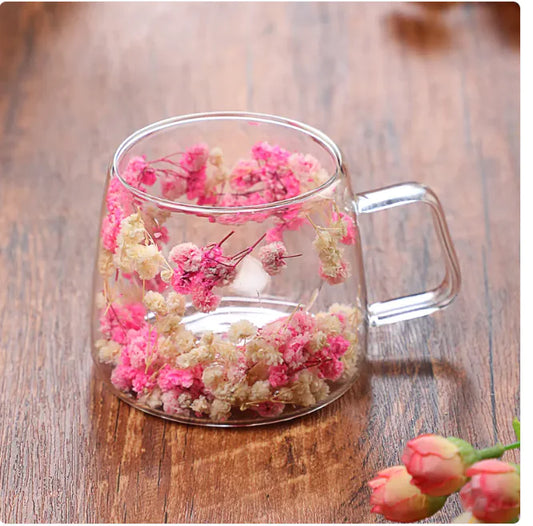 Double Layer Borosilicate Glass Coffee Cup, Heat Resistant Mug