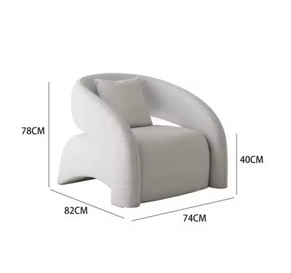 Burnt Orange Ergonomic Luxury Accent Chair