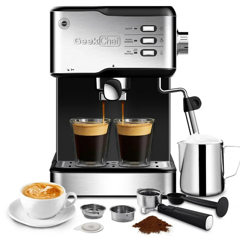 20-Bar Espresso Machine with Milk Frother