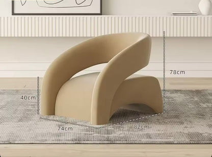 Burnt Orange Ergonomic Luxury Accent Chair