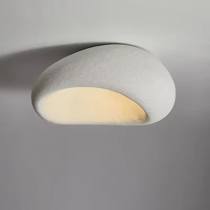Japanese Wabi Sabi Resin Ceiling Lamp, Mounted LED Downlight