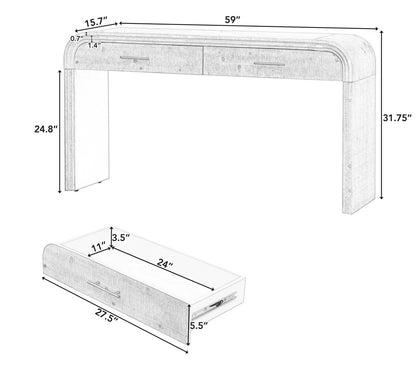 Vintage Sideboard, Console Table Entryway Side Table for Hallway
