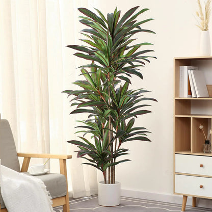 6FT Dracaena Artificial Plant – Faux Red Yucca Tree