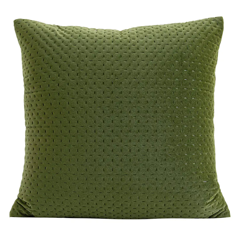 Green 3D Pleated Sofa Set with Pillows