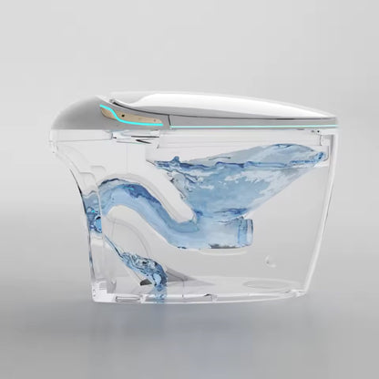 Smart Bidet Toilet, Auto Open/Close, Foot Sensor Flush, Heated Seat, Warm Air Dryer, LED Display