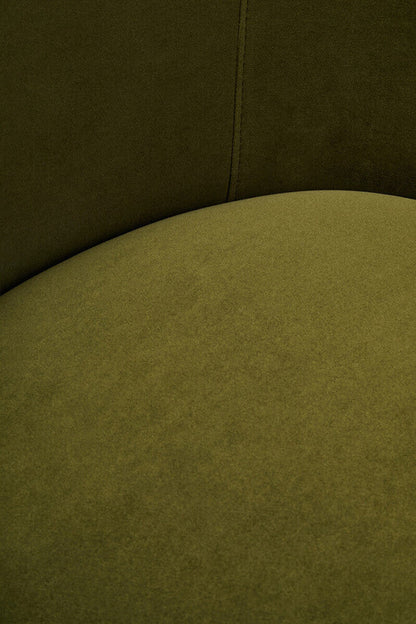 Darla Curve Forest Green Velvet Chair