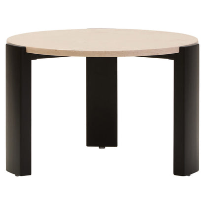 Palermo Round Cream Marble Top Small Coffee Table