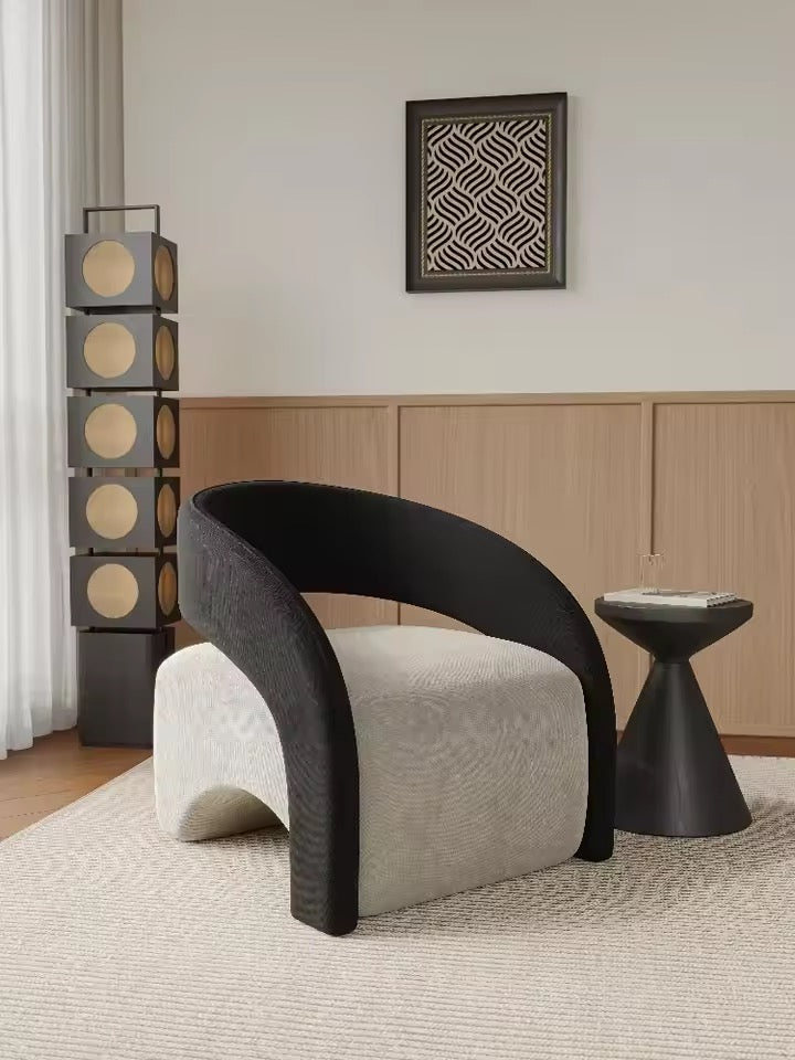 Black and Grey Ergonomic Luxury Accent Chair