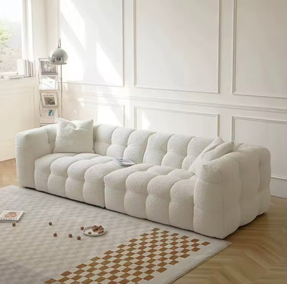 Lambswool Cloud Sofa, Cream Modular Sectional