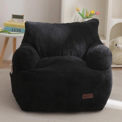 Black Bean Bag Chair for Kids Bedroom - Chair for Toddler Bedroom