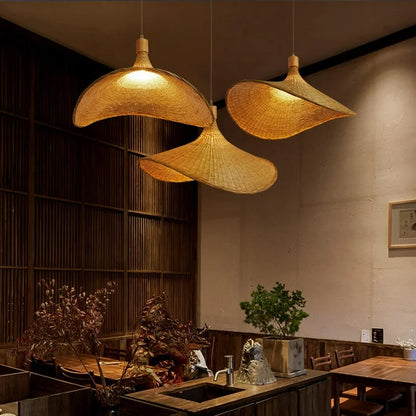 Bamboo Pendant Light - Asian Style Design