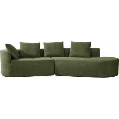5 Seater Upholstered Cloud Sofa, Oversized Curved Lounge Chair