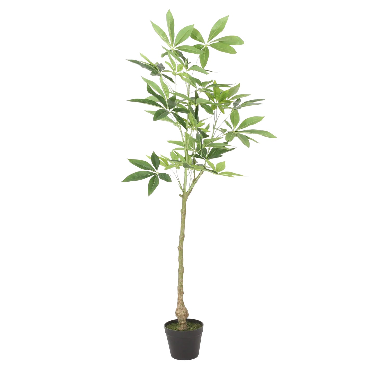 47” Artificial Money Tree Plant, Faux Pachira Greenery for Home