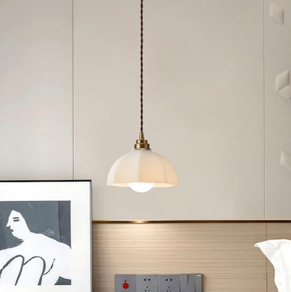 Japanese Wabi-Sabi Lamp - Brass & Glass Lighting