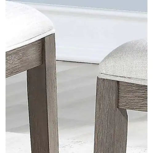 Upholstered Side Chair in Washed Oak