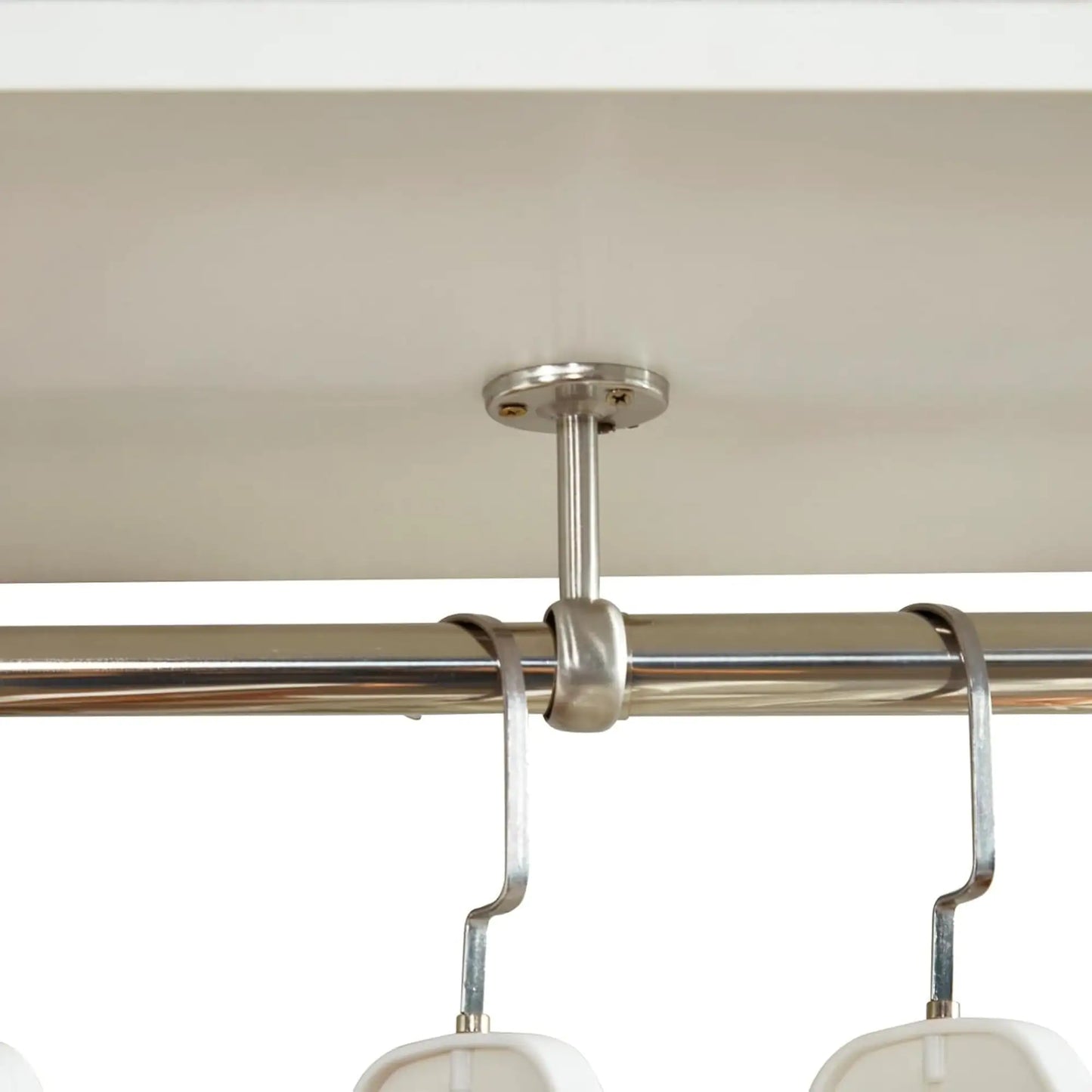 Contemporary Wardrobe, White Clothes Organizer with Shelves