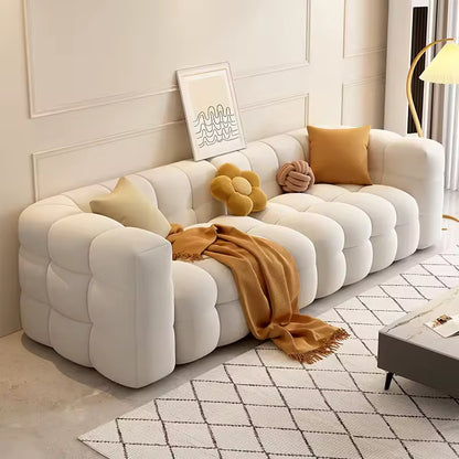 Lambswool Cloud Sofa, Cream Modular Sectional