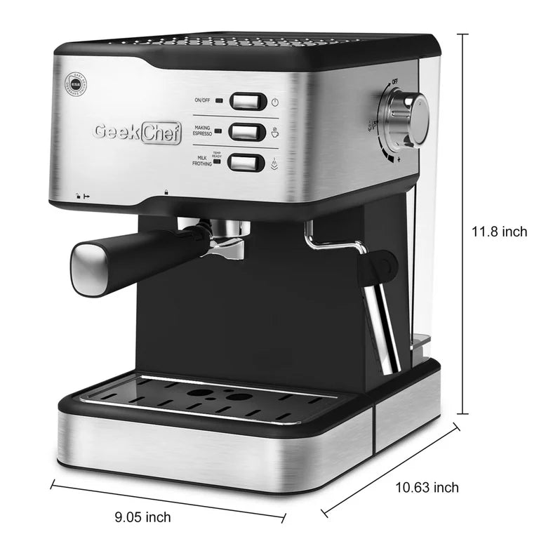 20-Bar Espresso Machine with Milk Frother