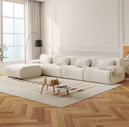 Compressed Canapé Modular Boneless Sofa with Removable Cover