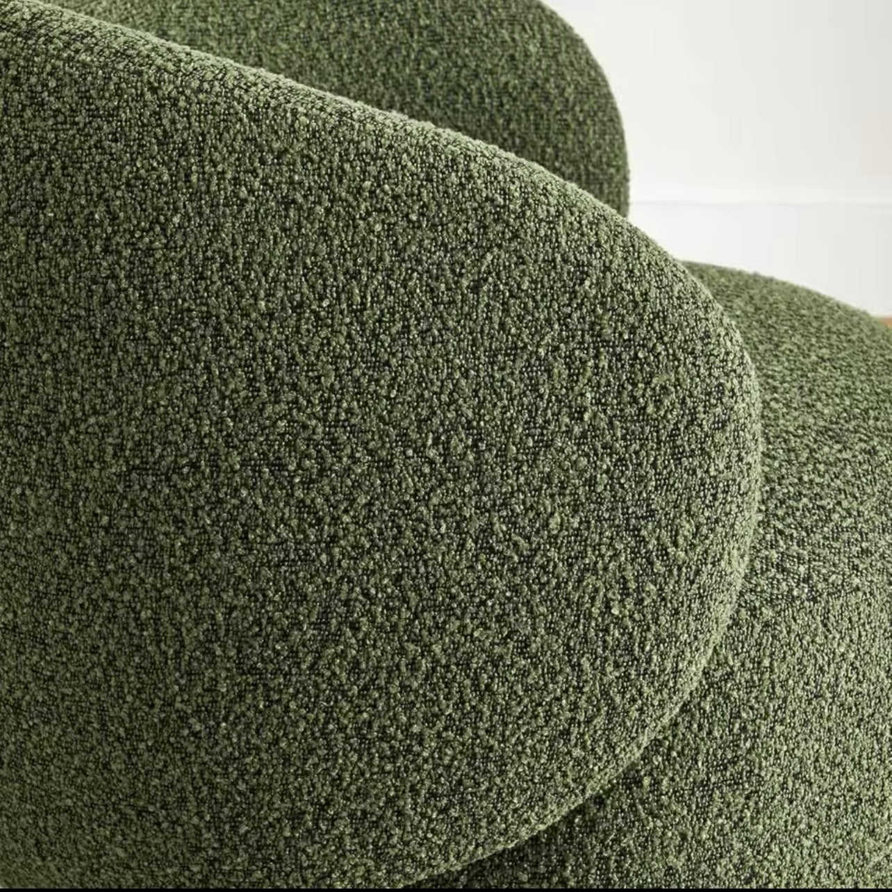 Set of 2 Green Swivel Upholstered Accent Chairs