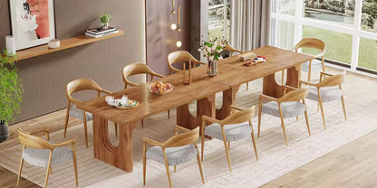 70.9” Large White Rectangular Dining Table for 6–8