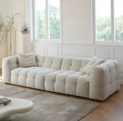 Lambswool Cloud Sofa, Cream Modular Sectional