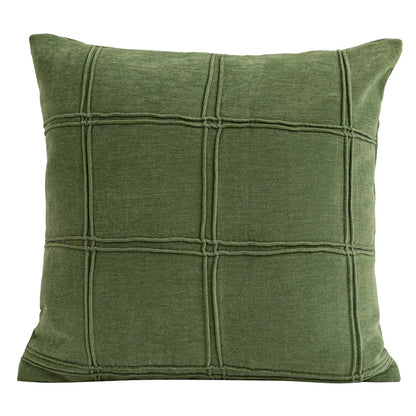 Green 3D Pleated Sofa Set with Pillows