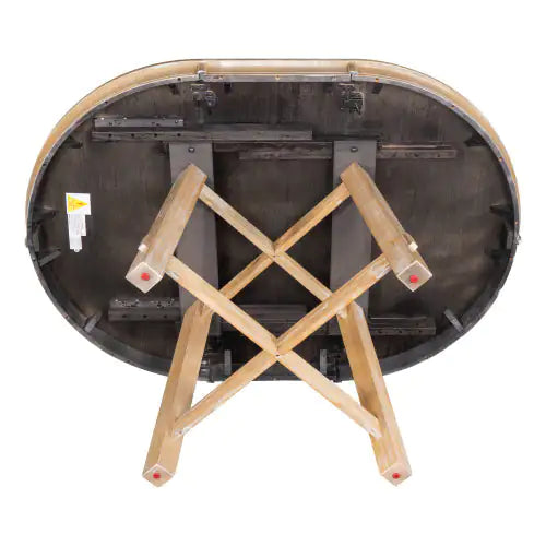 Circular Expandable Solid Wood Dining Table