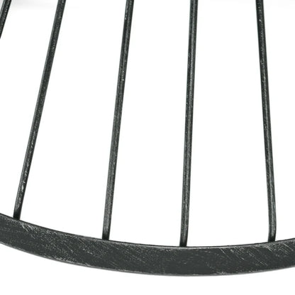 16” Modern Black Metal Side Table – Small Round Accent Table