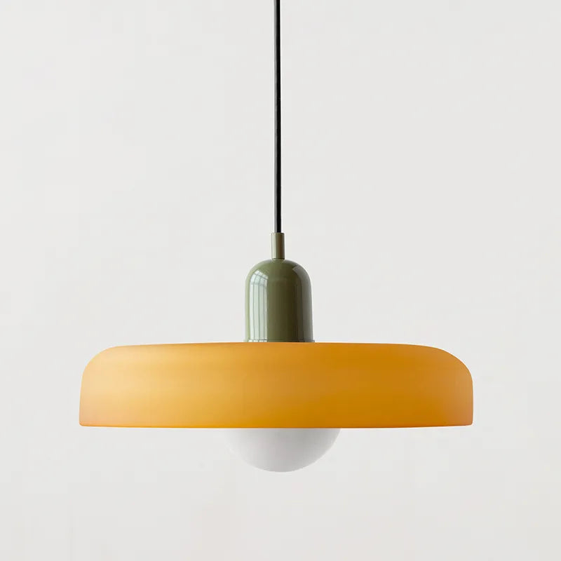 Modern Glass Chandelier in Multiple Colors