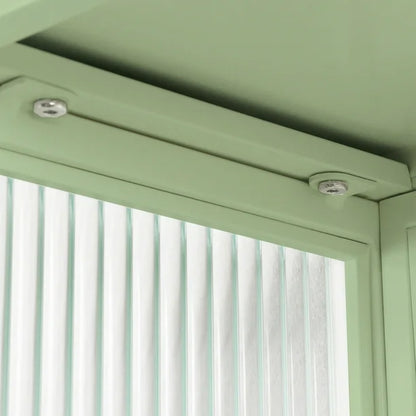 Bathroom Wall Cabinet and Towel Bar - Green Wall Cabinet