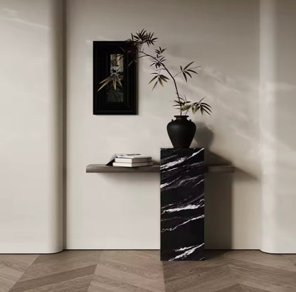 Modern Rock Slab Entryway or Hallway Slim Table