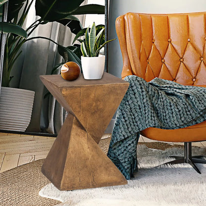 Modern Small Side Table, Concrete Side Table for Living Room