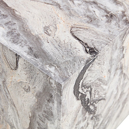 Textured Modern Coffee Table, MDF Table for Small Spaces