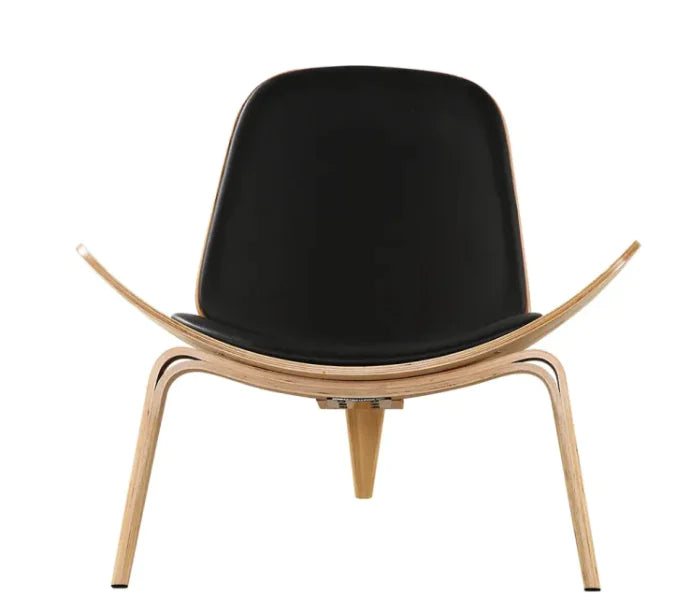 Upholstered Accent Chair, Mid Century Shell Chair, Lounge Chair