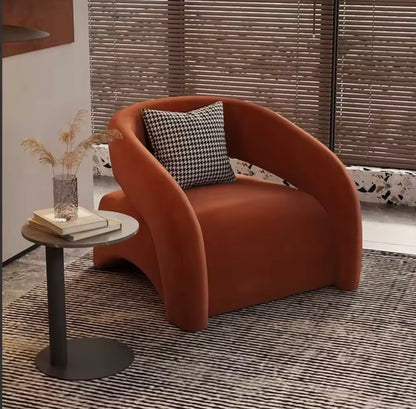 Burnt Orange Ergonomic Luxury Accent Chair