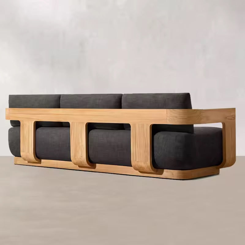 Teak Outdoor Sofa Set, Waterproof & Weather-Resistant Patio Set