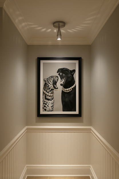 Vintage Wall Art - Black and White Wall Art - Animal Wall Art